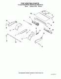 TOP VENTING PARTS Diagram and Parts List for RBS275PVB04  Whirlpool Wall Oven