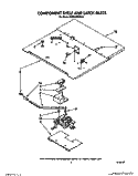 COMPONENT SHELF AND LATCH Diagram and Parts List for KEBS176WBL2  KitchenAid Wall Oven