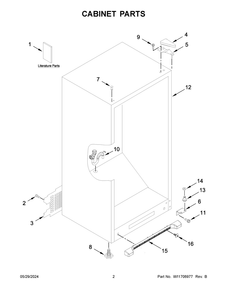 Part Location Diagram of W11644307 Whirlpool Energy Guide
