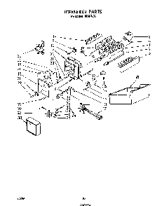 Ice Maker Diagram and Parts List for 8614*0C  Roper Refrigerator