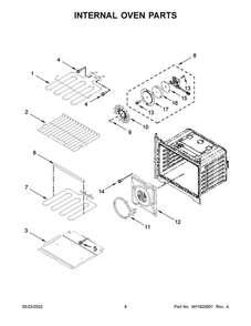 Part Location Diagram of W11617227 Whirlpool MOTOR-FAN
