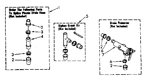 Water System Diagram and Parts List for LA5580XSN0  Whirlpool Washer