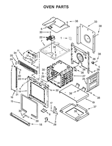 Oven Parts Diagram and Parts List for KODC304EBL00  KitchenAid Wall Oven