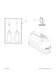 Unit Parts Diagram and Parts List for KHM312WH0  KitchenAid Mixer
