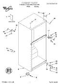 CABINET, LITERATURE Diagram and Parts List for ET18TKXJW00  Whirlpool Refrigerator