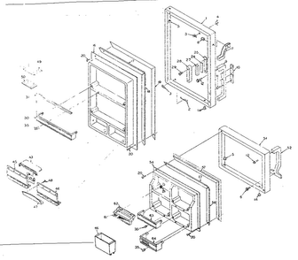 Part Location Diagram of 512287 Maytag Refrigerator door panel