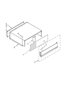 Top Grille And Unit Cover Parts Diagram and Parts List for KBSN602EPA00  KitchenAid Refrigerator