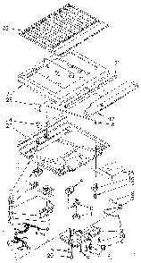 Compartment Separator Diagram and Parts List for ET18GKXSF06  Whirlpool Refrigerator