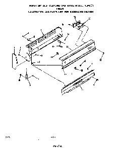 Backguard Diagram and Parts List for F8557*0  Roper Range