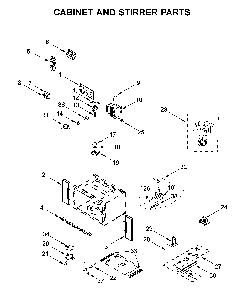 Part Location Diagram of W11701949 Whirlpool HANDLE COVER