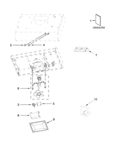 Hood Parts Diagram and Parts List for UXT4130ADB0  Whirlpool Range Hood