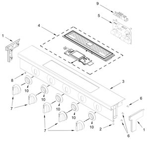 Part Location Diagram of W11771005 Whirlpool SWTCH-MEMB
