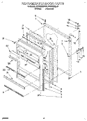 REFRIGERATOR DOOR Diagram and Parts List for RT18BMXBL01  Roper Refrigerator