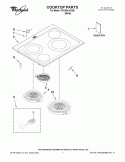 COOKTOP PARTS Diagram and Parts List for YGY399LXUQ05  Whirlpool Range