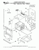 LOWER OVEN PARTS Diagram and Parts List for RBD305PVS00  Whirlpool Wall Oven