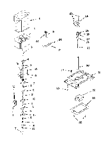 Motor and ice container parts Diagram and Parts List for ED5SHAXMT10  Whirlpool Refrigerator