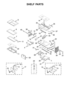 Part Location Diagram of W10794248 Whirlpool SUPPORT