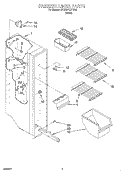 FREEZER LINER Diagram and Parts List for 6ED22PKXFW02  Whirlpool Refrigerator