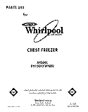 SECTION Diagram and Parts List for EH150FXWN00  Whirlpool Freezer
