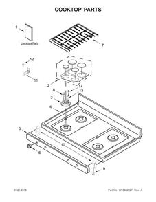Part Location Diagram of W10819917 Whirlpool KNOB