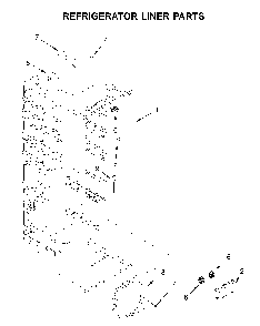 Refrigerator liner parts Diagram and Parts List for WRS321SDHB04  Whirlpool Refrigerator