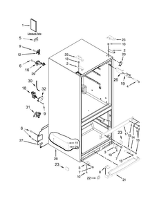 Part Location Diagram of W10641039 Whirlpool Tech sheet