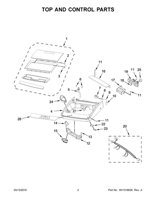 Part Location Diagram of W11356260 Whirlpool CAP