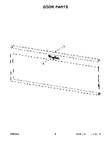 03 - Door Parts Diagram and Parts List for WML35011KW01  Whirlpool Microwave