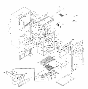 Part Location Diagram of 511971 Whirlpool Refrigerator parts list