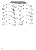 WIRING HARNESS Diagram and Parts List for LLR8233BQ1  Whirlpool Washer