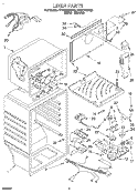 LINER Diagram and Parts List for ET20TKXDN03  Whirlpool Refrigerator