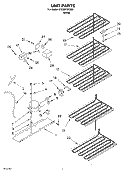 UNIT Diagram and Parts List for EV200FXKQ00  Whirlpool Freezer