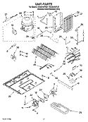 UNIT PARTS Diagram and Parts List for EC3JHAXRS01  Whirlpool Refrigerator