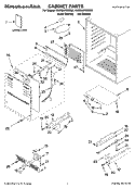CABINET PARTS Diagram and Parts List for KURS24RSBS00  KitchenAid Refrigerator
