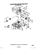 MAGNETRON AND AIR FLOW Diagram and Parts List for MW1501XS1  Whirlpool Microwave