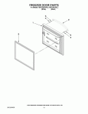 FREEZER DOOR PARTS Diagram and Parts List for KBFS25EVBL2  KitchenAid Refrigerator