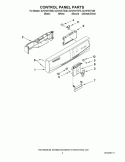 CONTROL PANEL PARTS Diagram and Parts List for DU1010XTXT0  Whirlpool Dishwasher