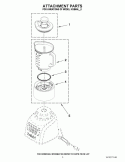 ATTACHMENT PARTS Diagram and Parts List for KSB655CS0  KitchenAid Blender