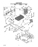 UNIT Diagram and Parts List for 8ED22PWXAW00  Whirlpool Refrigerator