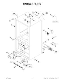 Part Location Diagram of W11644246 Whirlpool Energy Guide