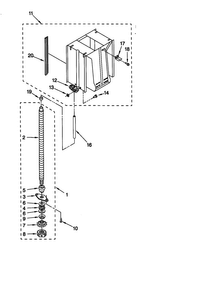 Powerscrew And Ram Diagram and Parts List for GX9000QPGS1  Whirlpool Trash Compactor