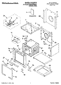 OVEN PARTS Diagram and Parts List for KDRP407HSS06  KitchenAid Range
