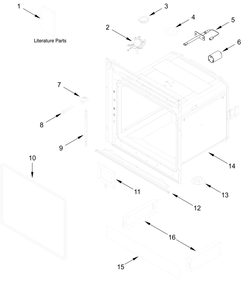 Oven Parts Diagram and Parts List for WOD52ES4MB01  Whirlpool Wall Oven