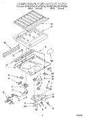 COMPARTMENT SEPARATOR Diagram and Parts List for RT14ZKXDW00  Roper Refrigerator