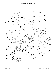 Shelf Parts Diagram and Parts List for KRFC300EWH06  KitchenAid Refrigerator