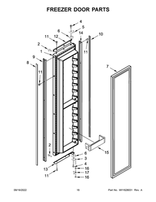 Part Location Diagram of W11627399 Whirlpool BIN-CNTLVR