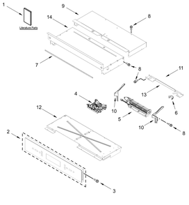 Control Panel Parts Diagram and Parts List for JOESC730RM00  Whirlpool Range