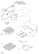 UNIT Diagram and Parts List for FES355YW2  Roper Range