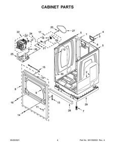 Part Location Diagram of W11551367 Whirlpool SKIRT
