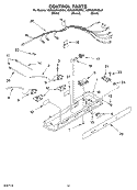CONTROL Diagram and Parts List for KSRU22FKBT01  KitchenAid Refrigerator